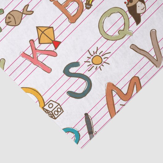Alphabet Fun Letters & Graphics Tissuepapier (Detail)