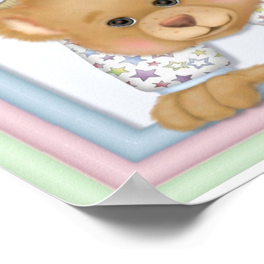 Alphabet Fun Teddy Bears Poster (Hoek)