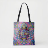 Alphabet G mandala Tote Bag (Voorkant)