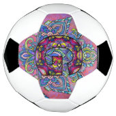 Alphabet G mandala Voetbal (Gedraaid)