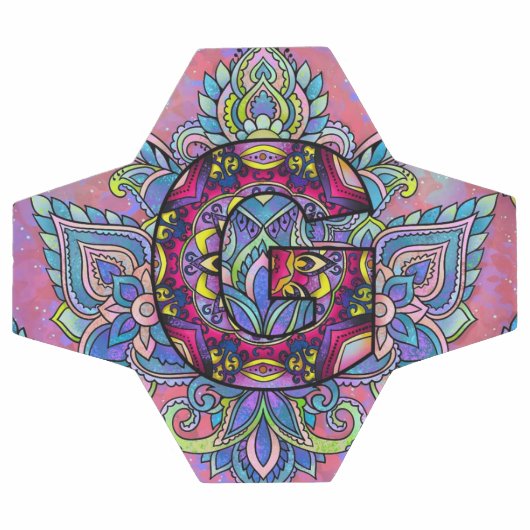 Alphabet G mandala Voetbal (Enkel)