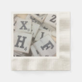 Alphabet Game Letter Tegels Servet (Voorkant)