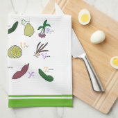 Alphabet Garden Theedoek (Quarter Fold)