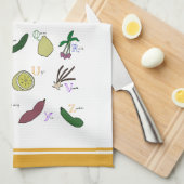 Alphabet Garden Theedoek (Quarter Fold)