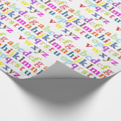 Alphabet Gift Wrap Cadeaupapier (Hoek)