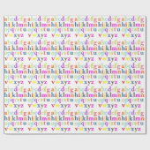 Alphabet Gift Wrap Cadeaupapier (Vlak)