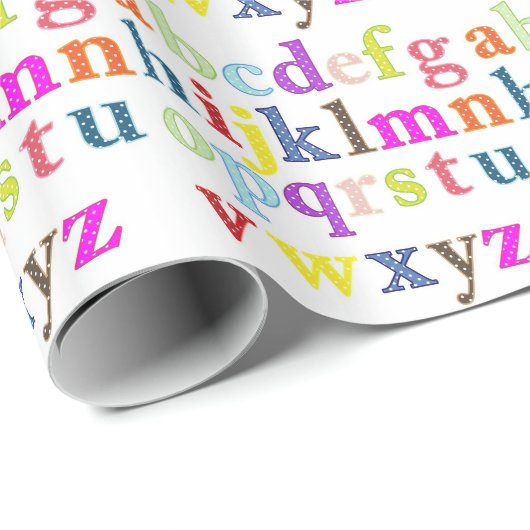 Alphabet Gift Wrap Cadeaupapier (Rol Hoek)