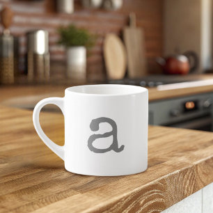 Alphabet Gifting Small Monogram Espresso Mok