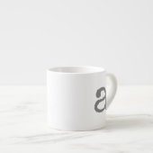 Alphabet Gifting Small Monogram Espresso Mok (Voorkant rechts)