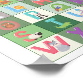 Alphabet Green Poster for Nursery Room (Hoek)