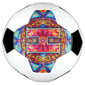 Alphabet H mandala Voetbal (Gedraaid)