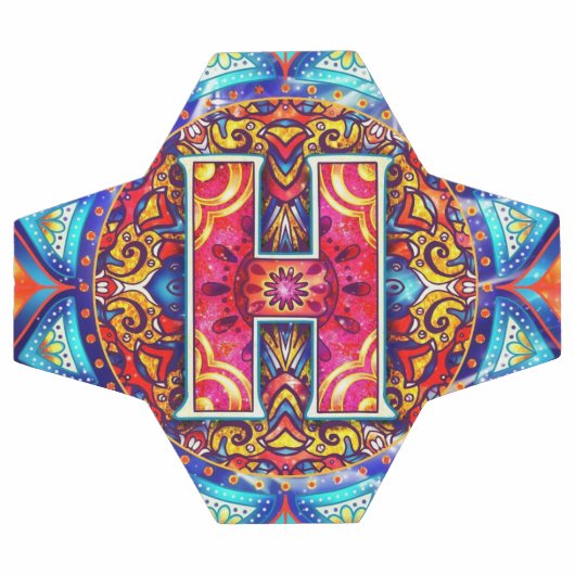 Alphabet H mandala Voetbal (Enkel)