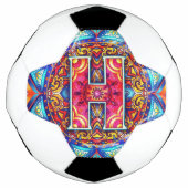Alphabet H mandala Voetbal (Voorkant)