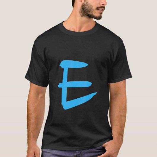Alphabet Handwritten Letter E T-shirt (Voorkant)