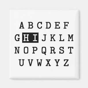 Alphabet Hi Magneet