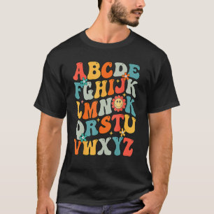 Alphabet Hi Terug naar school ABC Kindergarten T-shirt