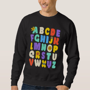 Alphabet Hi Terug naar school ABC Kindergarten Trui