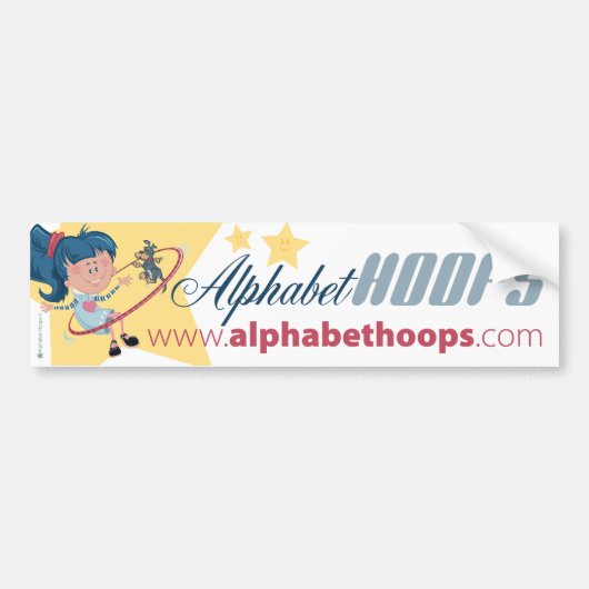 Alphabet Hoops: Bumpersticker (Voorkant)