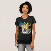 Alphabet Hoops URL op zwarte achtergrond T-shirt (Voorkant volledig)