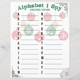Alphabet I Spy - Kerstversie