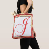 ALPHABET INITIAAL J MONOGRAM TOTE BAG (Dichtbij)