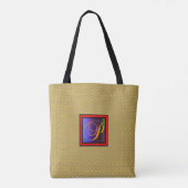 ALPHABET INITIAAL P MONOGRAM TOTE BAG (Achterkant)