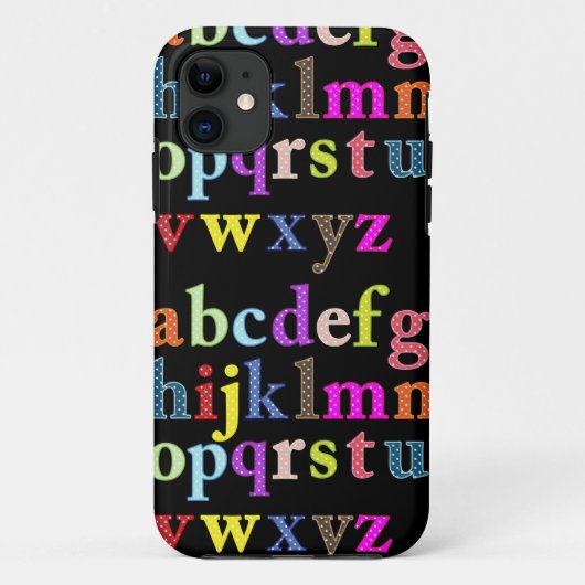 Alphabet iPhone 5/5S Hoesje (Achterkant)