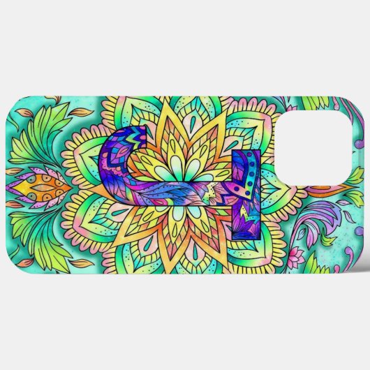 Alphabet J mandala Case-Mate iPhone Case (Achterkant (horizontaal))