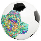 Alphabet J mandala Voetbal (Drie kwart)