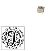 Alphabet J Rubberstempel (Gestempeld)
