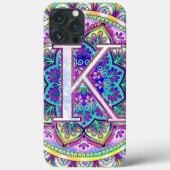 Alphabet K mandala Case-Mate iPhone Case (Achterkant)