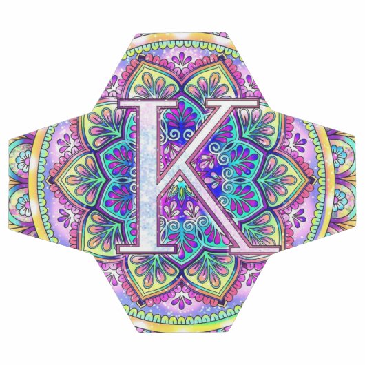 Alphabet K mandala Voetbal (Enkel)