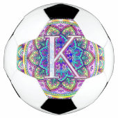 Alphabet K mandala Voetbal (Voorkant)