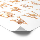 Alphabet Kinderkamer Decor Waterverf ABC Grafiek Poster (Hoek)