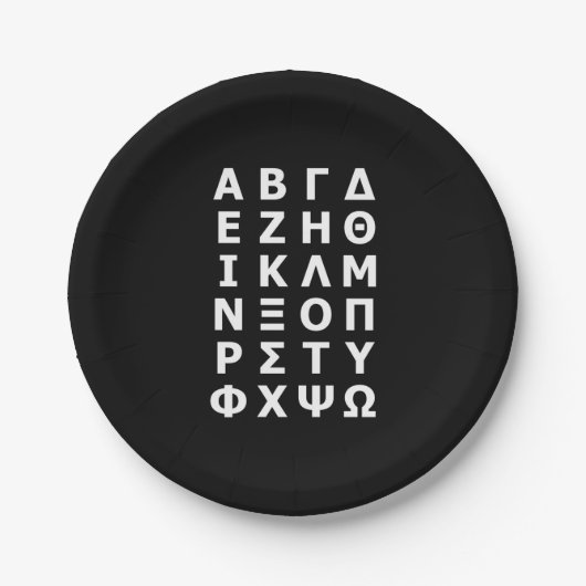 Alphabet Kitchen Towel Papieren Bordje (Voorkant)