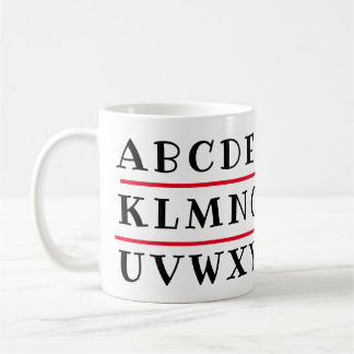 Alphabet  koffiemok