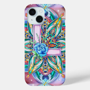 Alphabet L mandala iPhone 15 Case