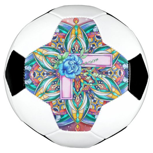 Alphabet L mandala Voetbal (Gedraaid)