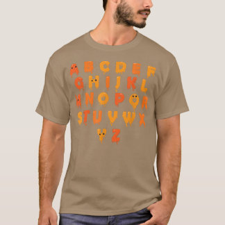 Alphabet Lazy Halloween Costume Cute Letters Teach T-shirt
