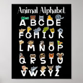 Alphabet Learning Kids Cute Animals ABCs Poster (Voorkant)