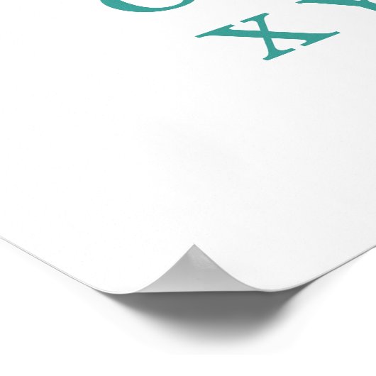 Alphabet Leer Letter Moderne Typografie ABC-Poster Poster (Hoek)