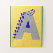 Alphabet Letter "A"  Legpuzzel (Verticaal)