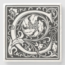 Alphabet Letter C  Stone Onderzetter