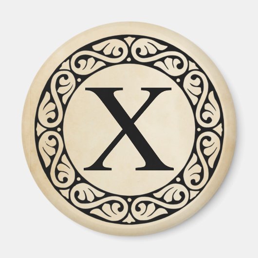 Alphabet Letter Chi Magneet (Voorkant)