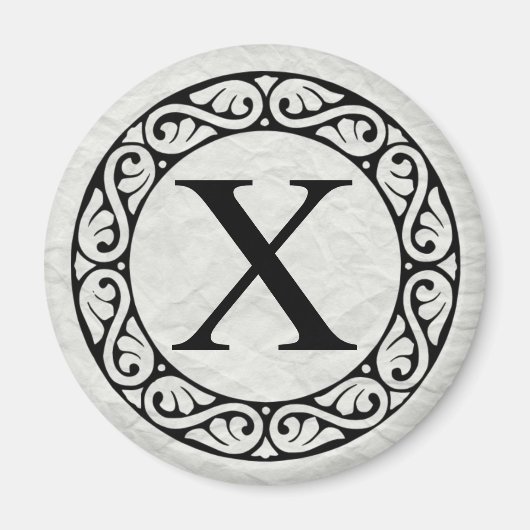 Alphabet Letter Chi Magneet (Voorkant)