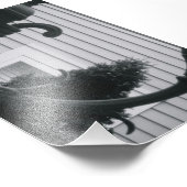 Alphabet Letter-fotografie C5 Black en White, 4x6 Foto Afdruk (Hoek)