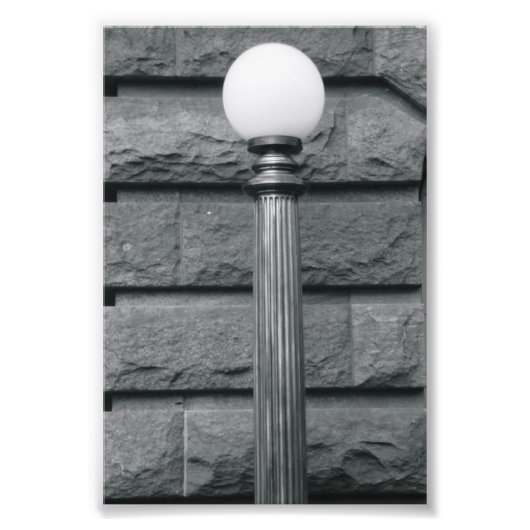 Alphabet Letter Fotografie I2 Black en White 4x6 Foto Afdruk (Voorkant)