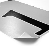 Alphabet Letter-fotografie I5 Black en White, 4x6 Foto Afdruk (Hoek)