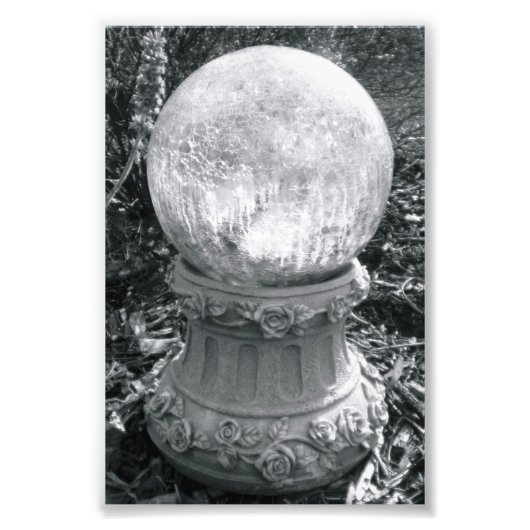 Alphabet Letter-fotografie I8 Black en White 4x6 Foto Afdruk (Voorkant)