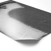 Alphabet Letter-fotografie R8 Black en White 4x6 Foto Afdruk (Hoek)